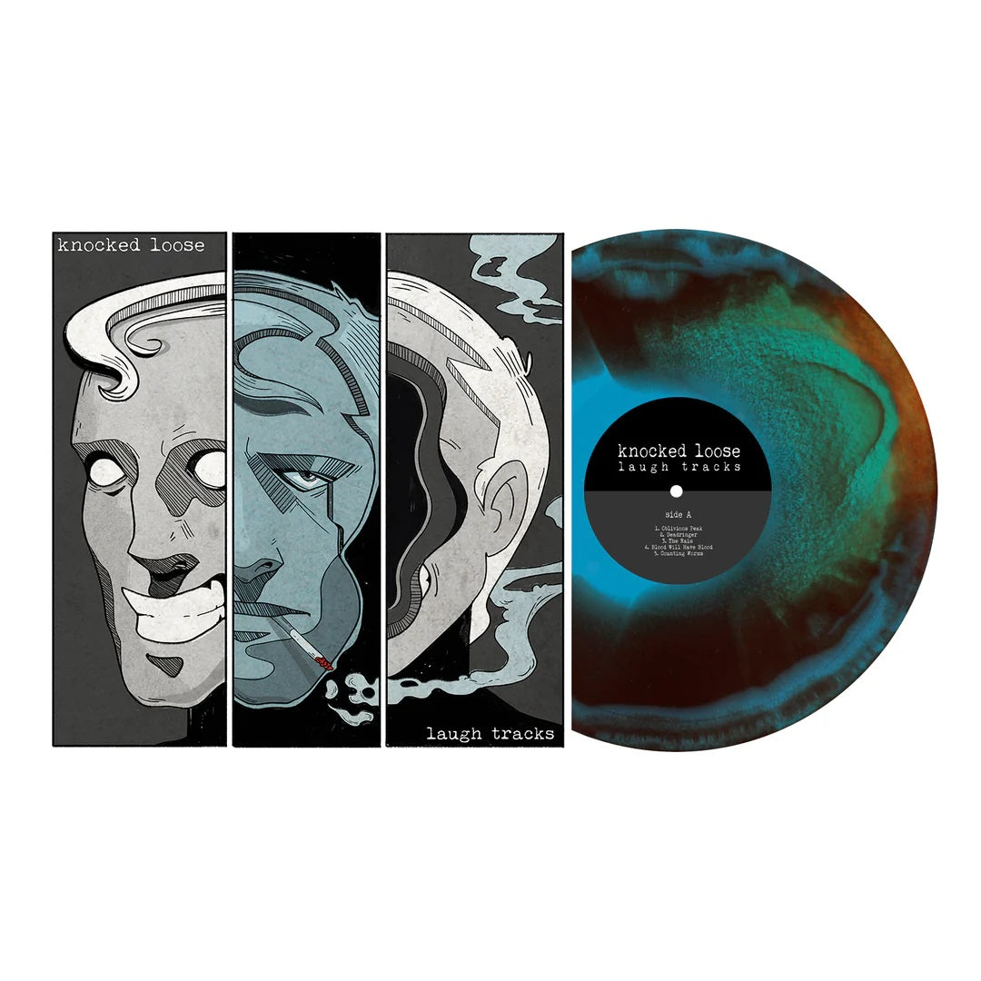knocked-loose-laugh-tracks-vinyle-lp-bleu-rouge-jaune image 1