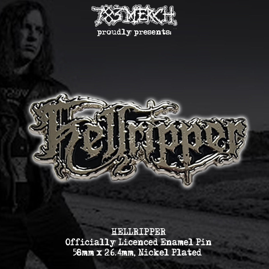 hellripper-logo-pin-s-mail-noir-m-tal image 1