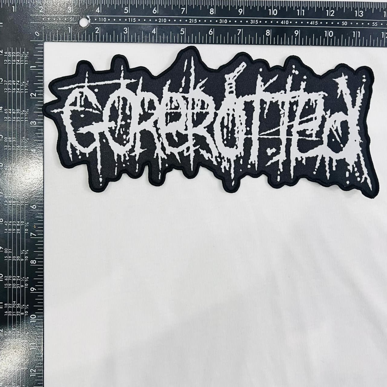 gorerotted-logo-patch-surdimensionn-tiss-oversize-noir image 5