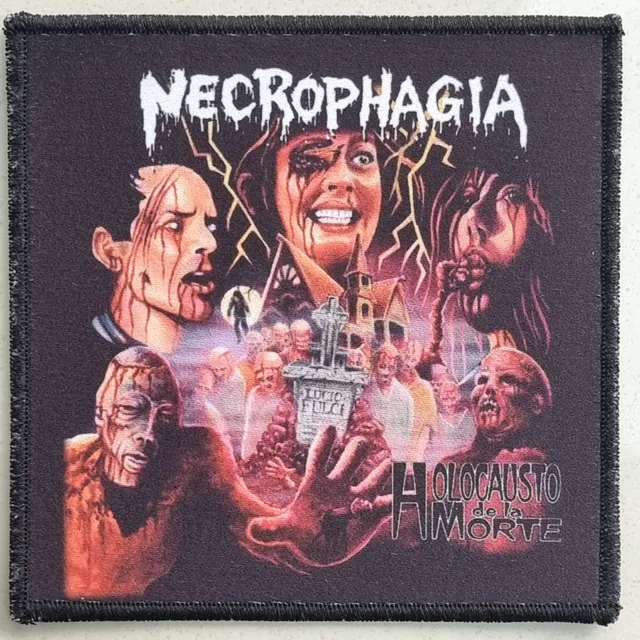 necrophagia-holocausto-de-la-morte-patch-petit-logo-metal image 1