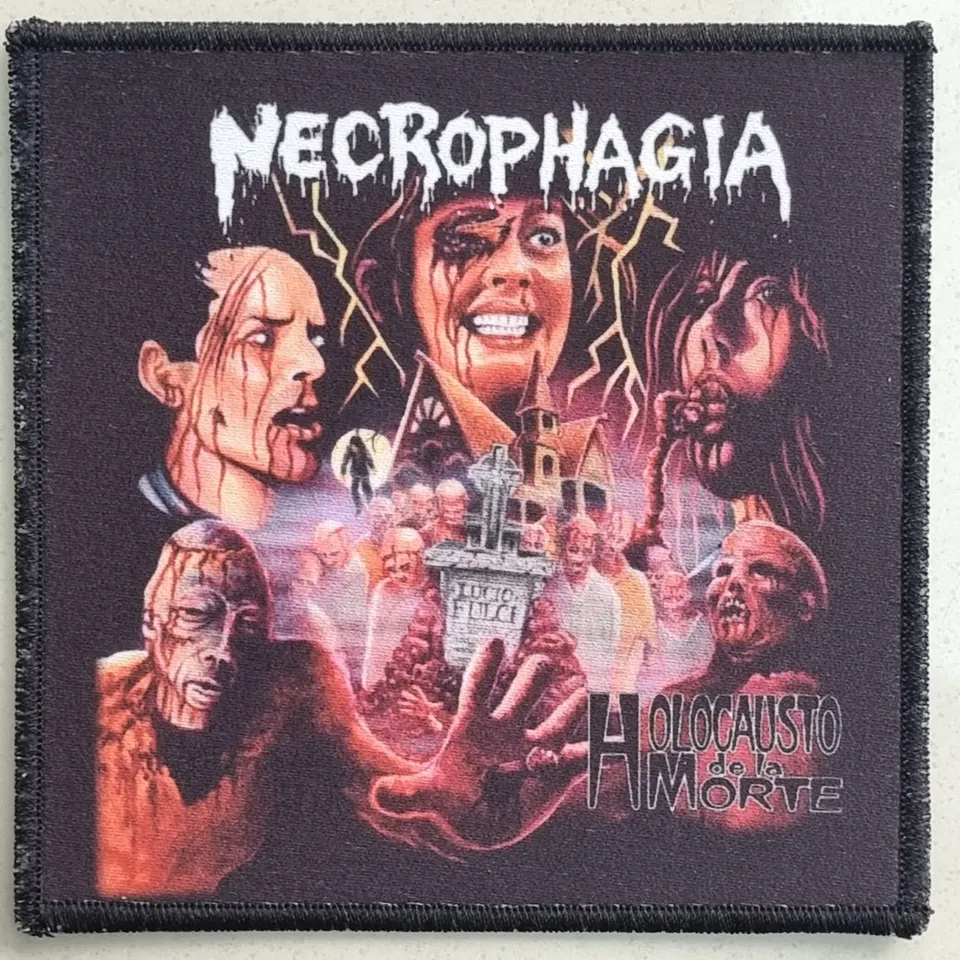 necrophagia-holocausto-de-la-morte-patch-petit-logo-metal image 1