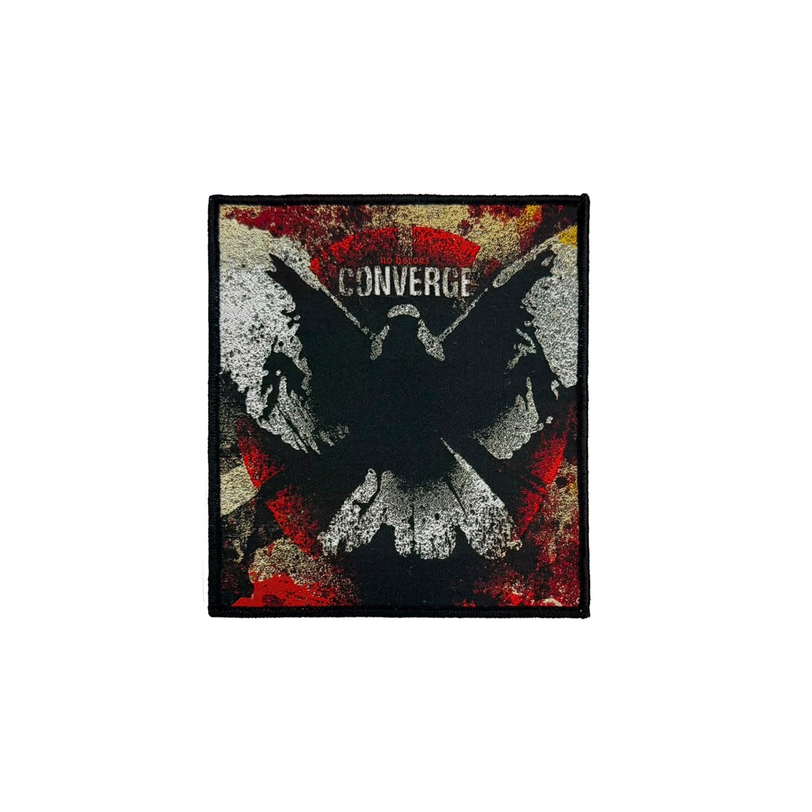 783punx-converge-no-heroes-petit-patch-tiss-bord-rouge image 6