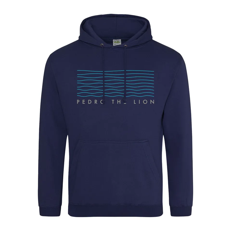 pedro-the-lion-waves-hoodie-coton-taille-l-poche-capuche image 1