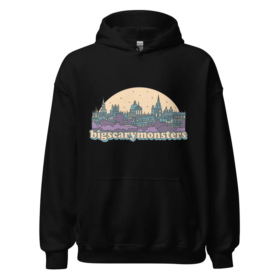 bsm-city-hoodie-sweat-capuche-coton-noir-taille-m image 1