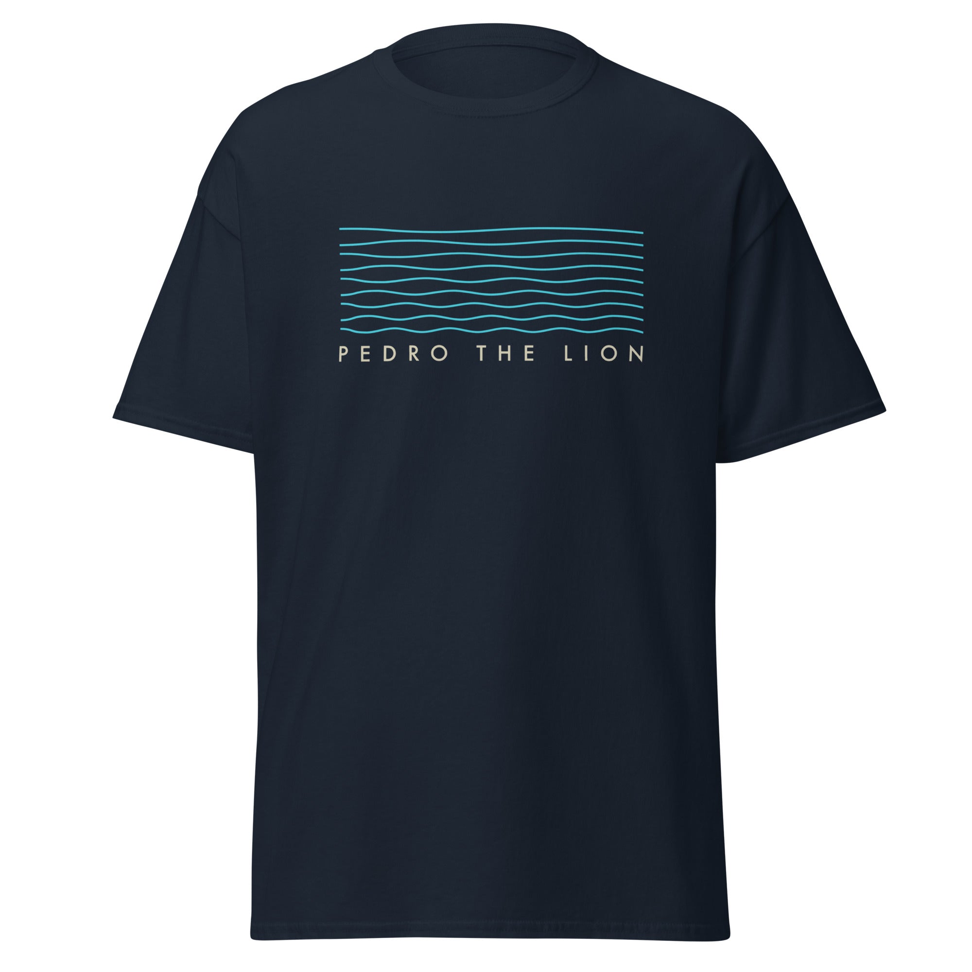 pedro-the-lion-waves-t-shirt-noir-coton-taille-l image 1