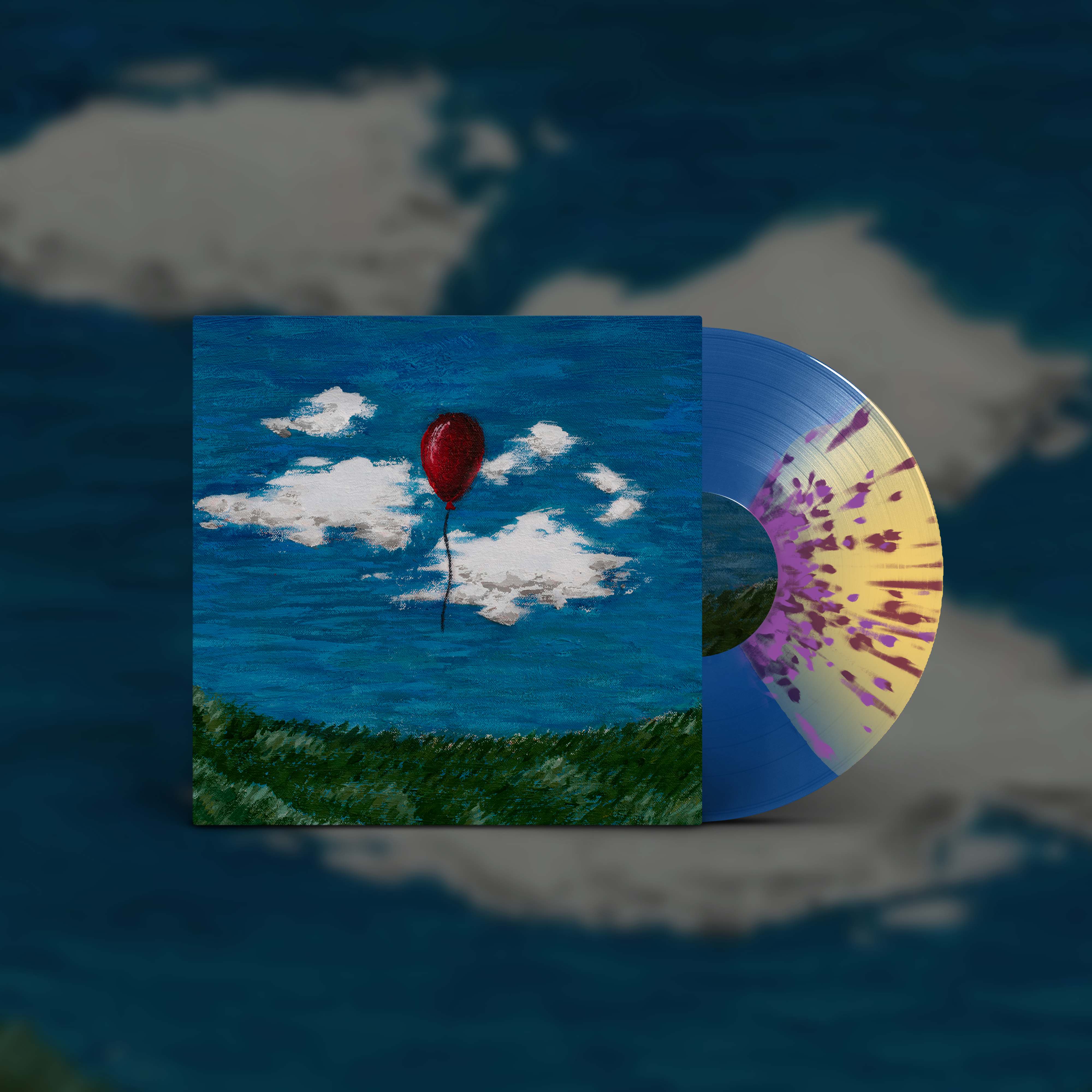 grandview-everything-between-paint-vinyle-lp-maroon-gold-marble image 4
