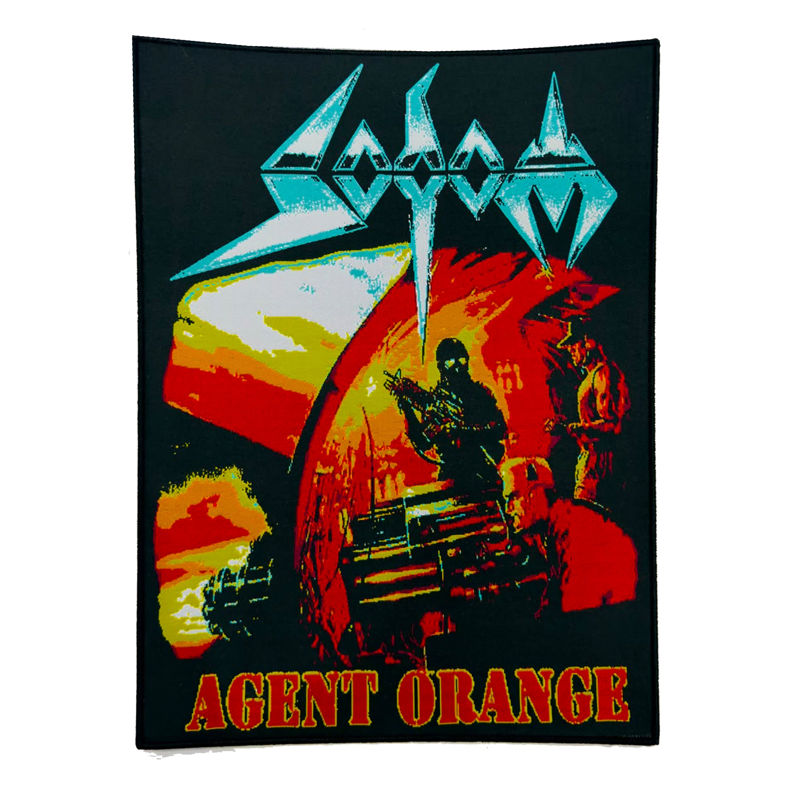 sodom-agent-orange-backpatch-dos-bordure-noire image 2