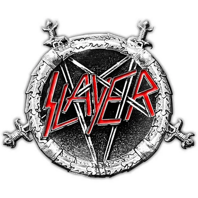slayer-pentagram-pin-s-mail-badge-metal image 1