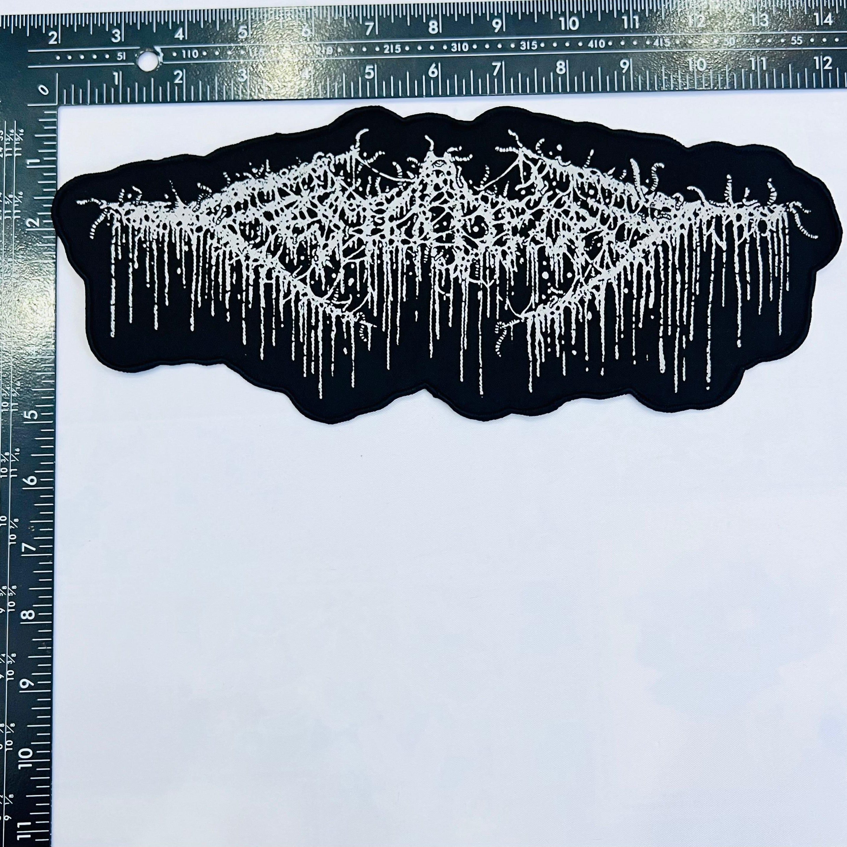 783punx-festerdecay-logo-patch-tiss-xxl-dos-noir-30-cm image 3