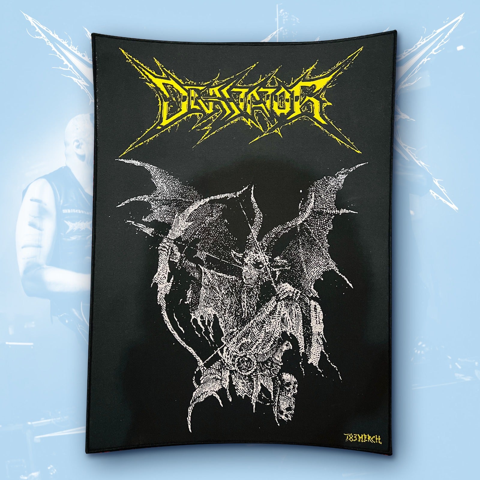 devastator-fallen-angel-backpatch-tiss-bord-noir image 2
