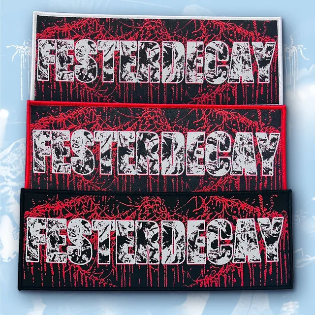 783punx-festerdecay-logo-patch-stripe-tiss-bord-noir image 1