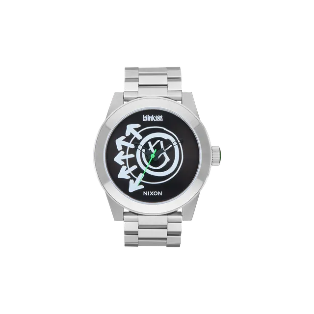 blink-182-nixon-smiley-corporal-montre-acier-48mm image 1