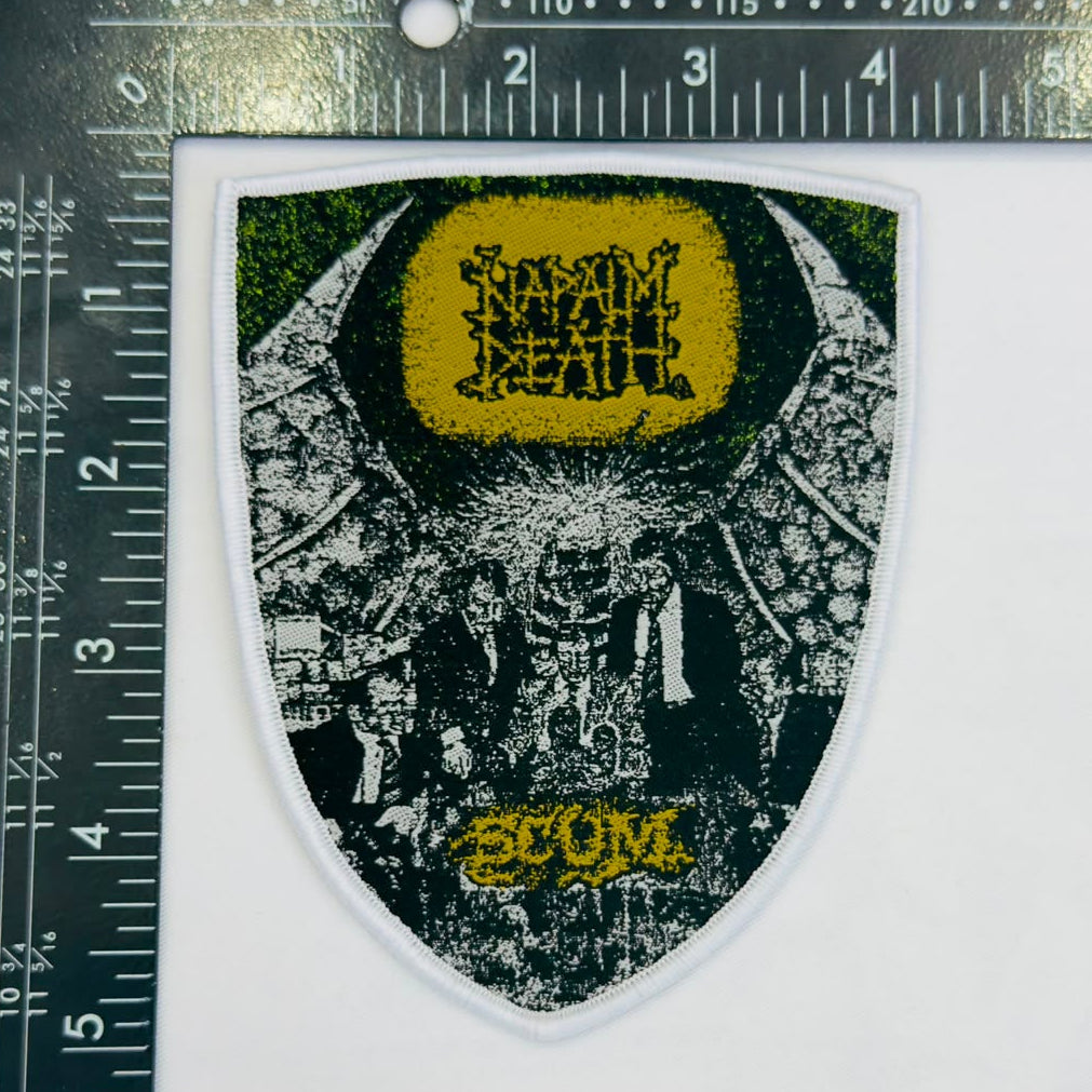 783punx-small-patch-napalm-death-scum-patch-tiss-bordure-blanche image 3