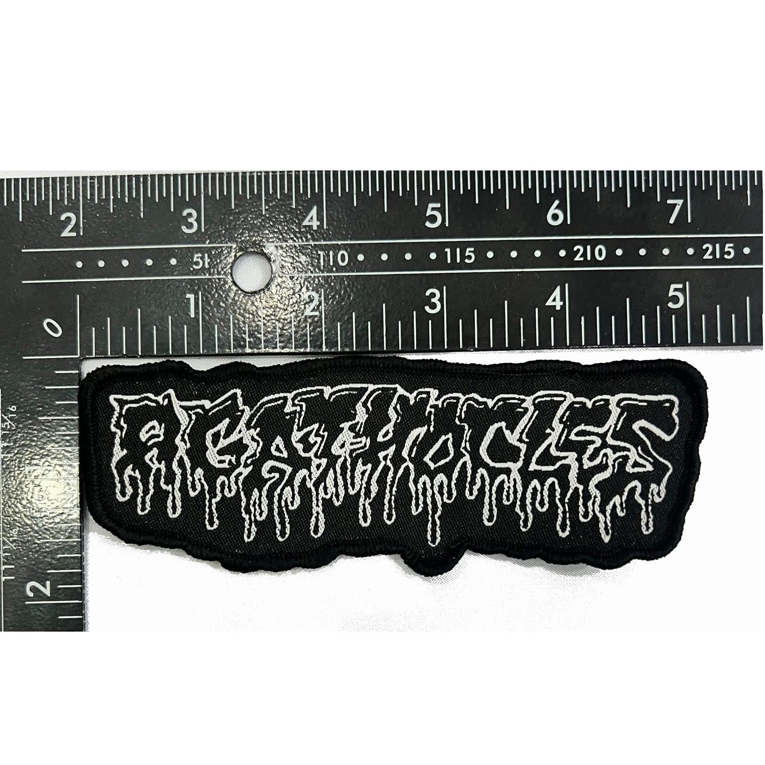agathocles-logo-patch-tiss-bordure-noire image 3