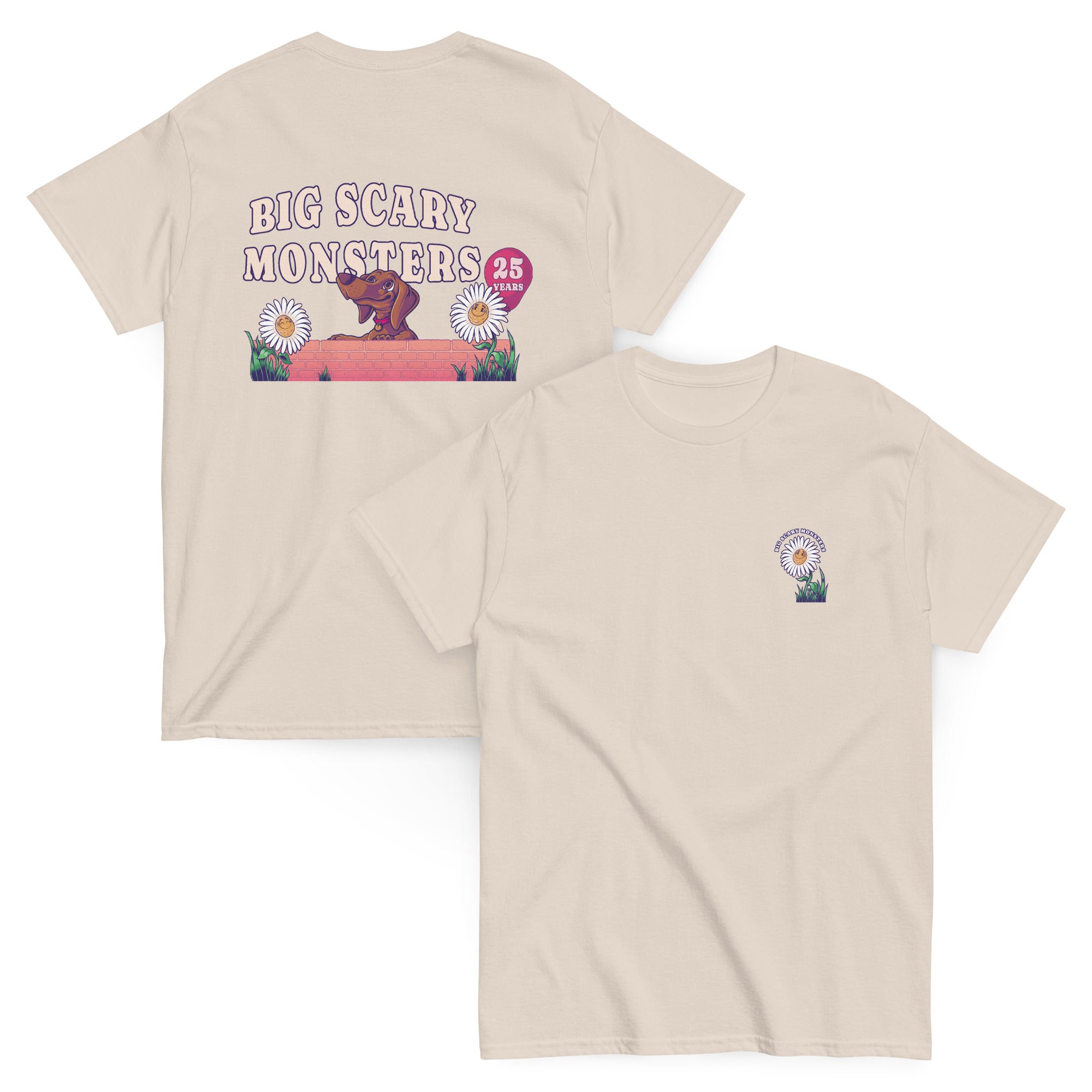 big-scary-monsters-daisy-t-shirt-coton-blanc image 3