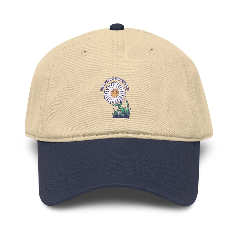 big-scary-monsters-daisy-casquette-noire-coton-r-glable image 1