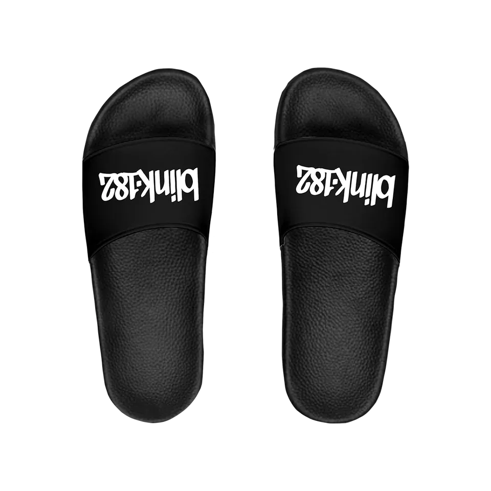 blink-182-logo-claquettes-noires image 1