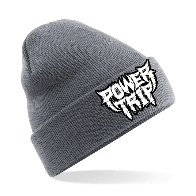 power-trip-logo-beanie-bonnet-noir-brod-taille-unique image 1