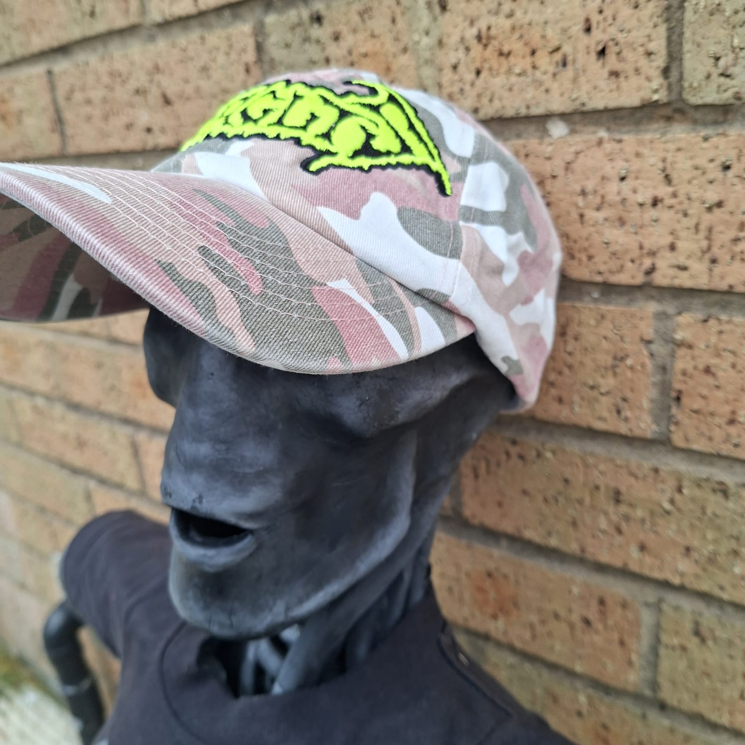 783punx-gorguts-casquette-dad-cap-camo-rose-phosphorescent image 3