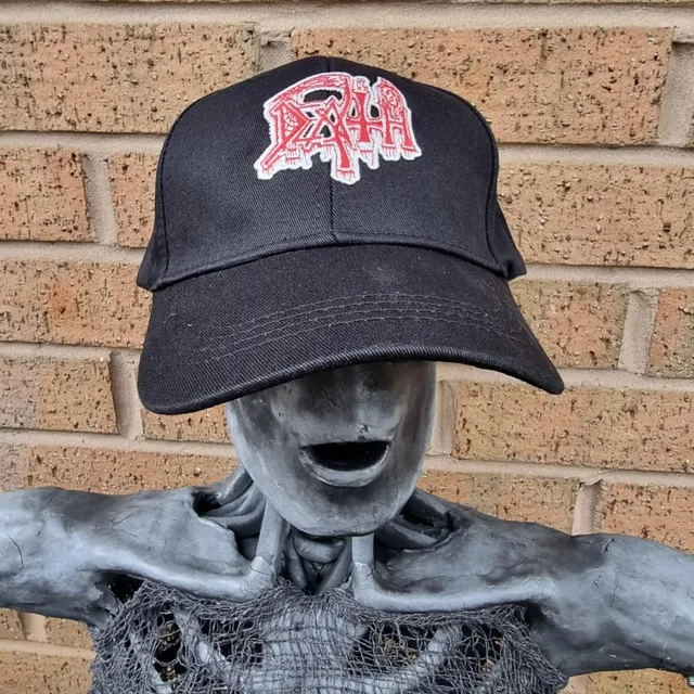 783punx-death-logo-glow-casquette-baseball-rouge-phosphorescente image 1