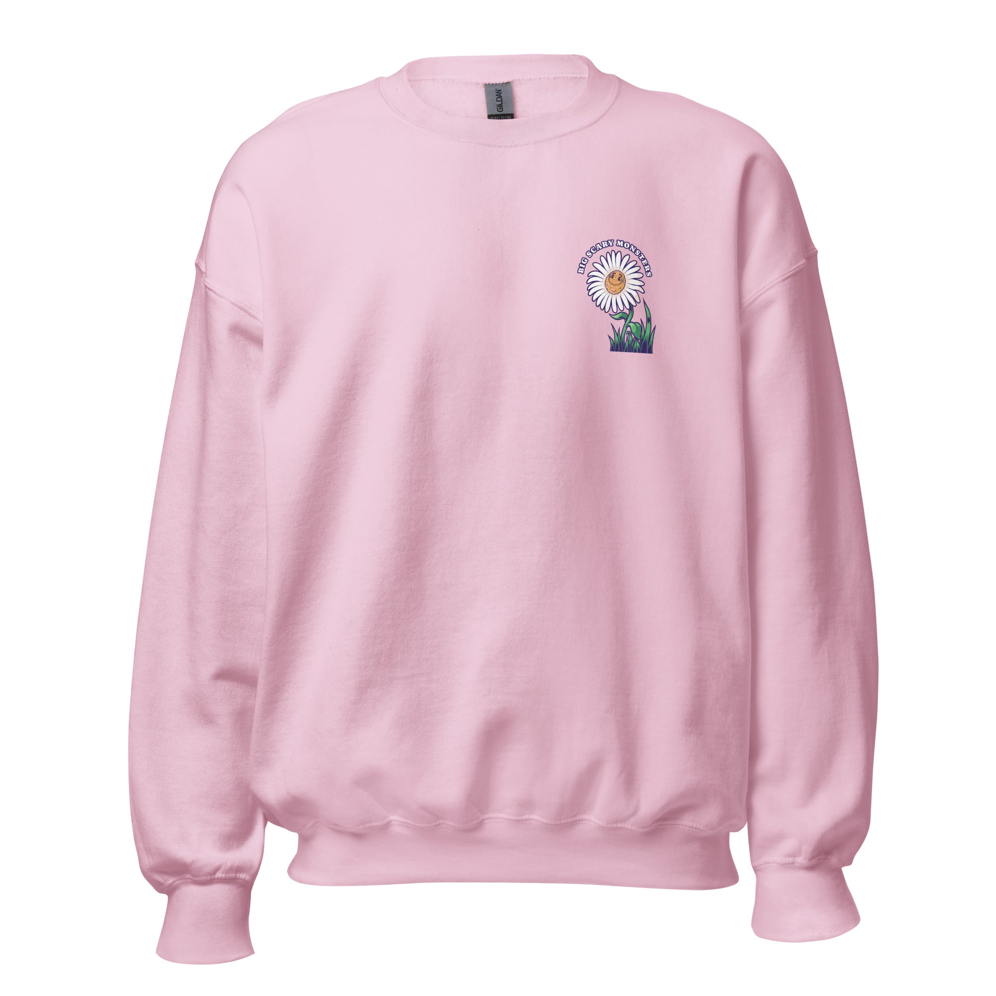 big-scary-monsters-daisy-sweatshirt-noir-poche-marguerite image 6