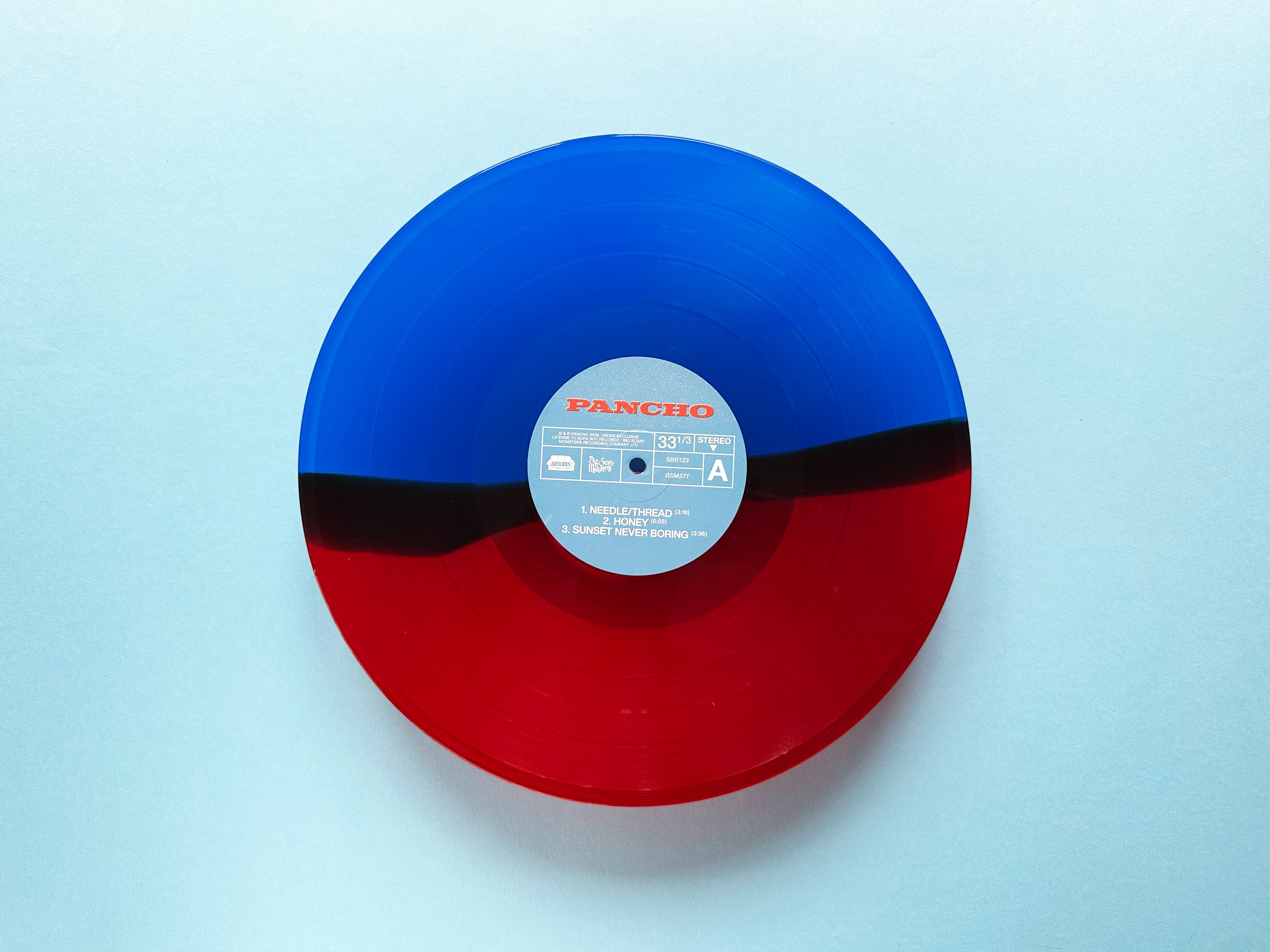 pancho-pancho-ep-vinyle-half-blue-red-lp image 2