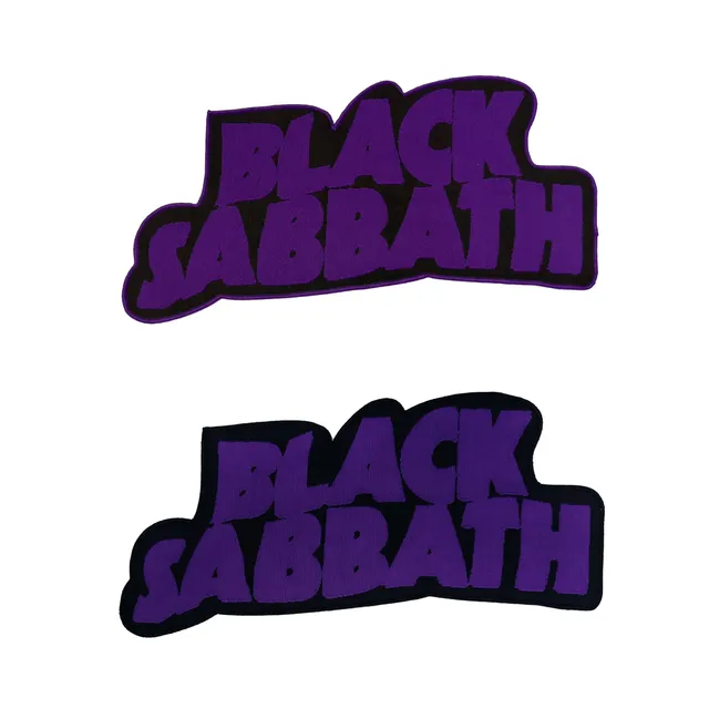 783punx-oversized-patch-black-sabbath-logo-bordure-noire image 1