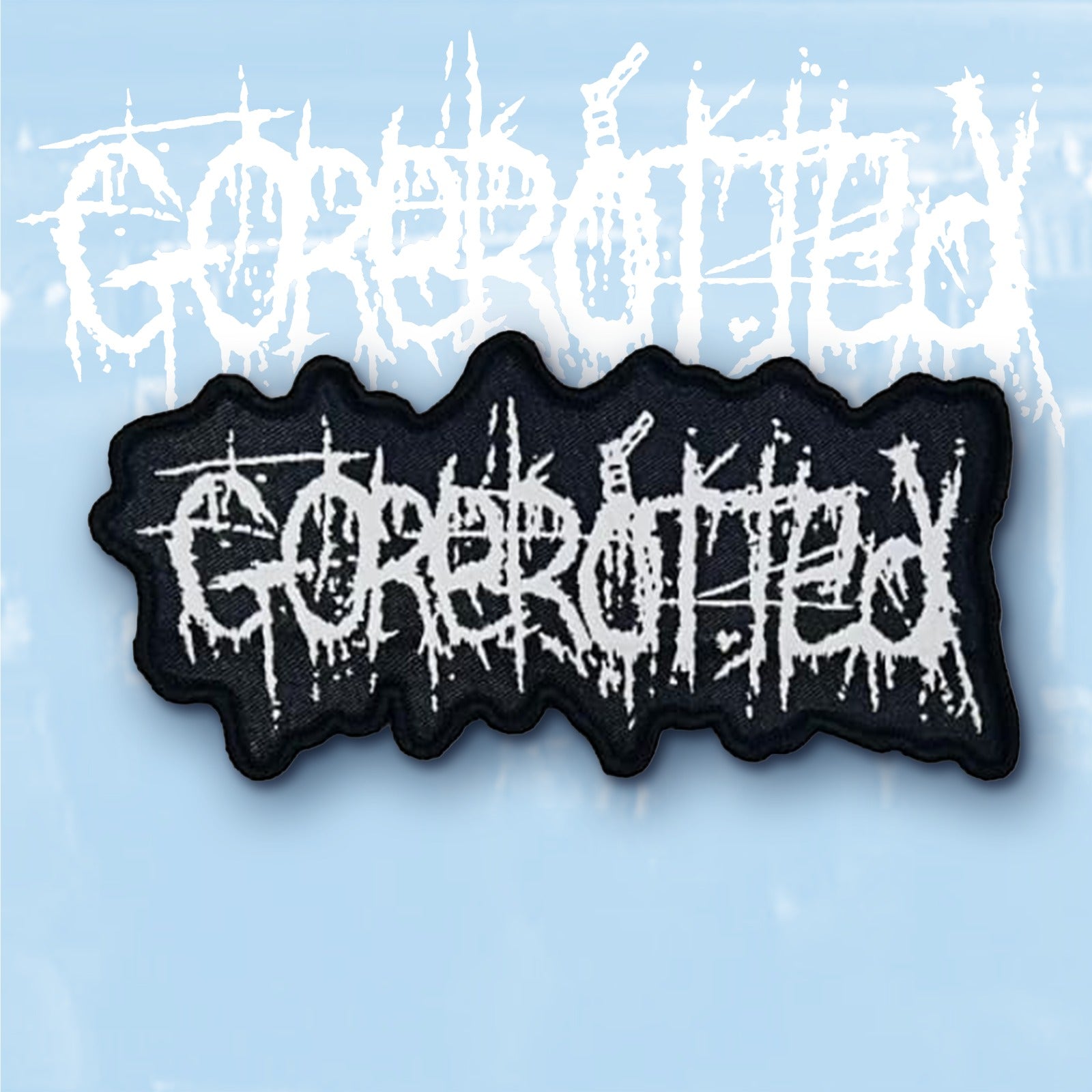 gorerotted-logo-cusson-patch-tiss-blanc-noir image 6