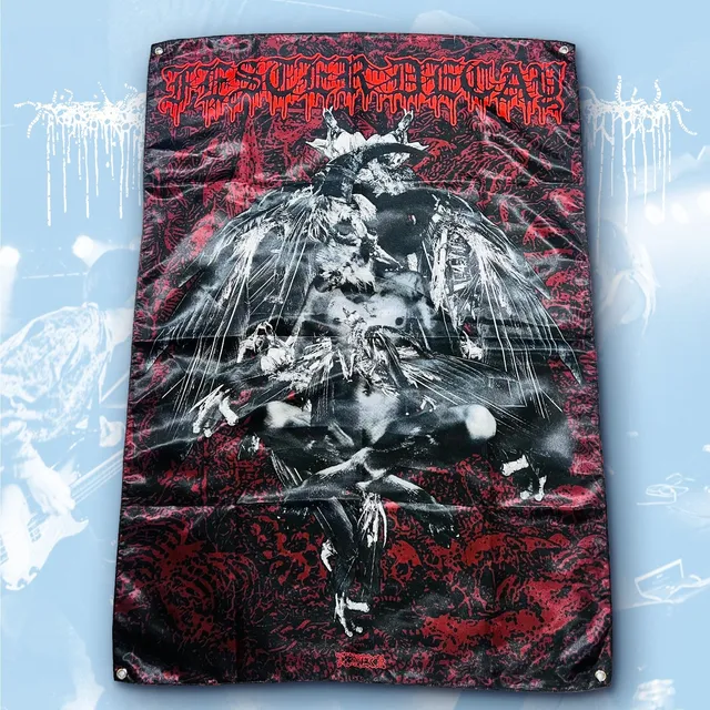 783punx-festerdecay-blessed-deformity-drapeau-mural-100x70cm image 1
