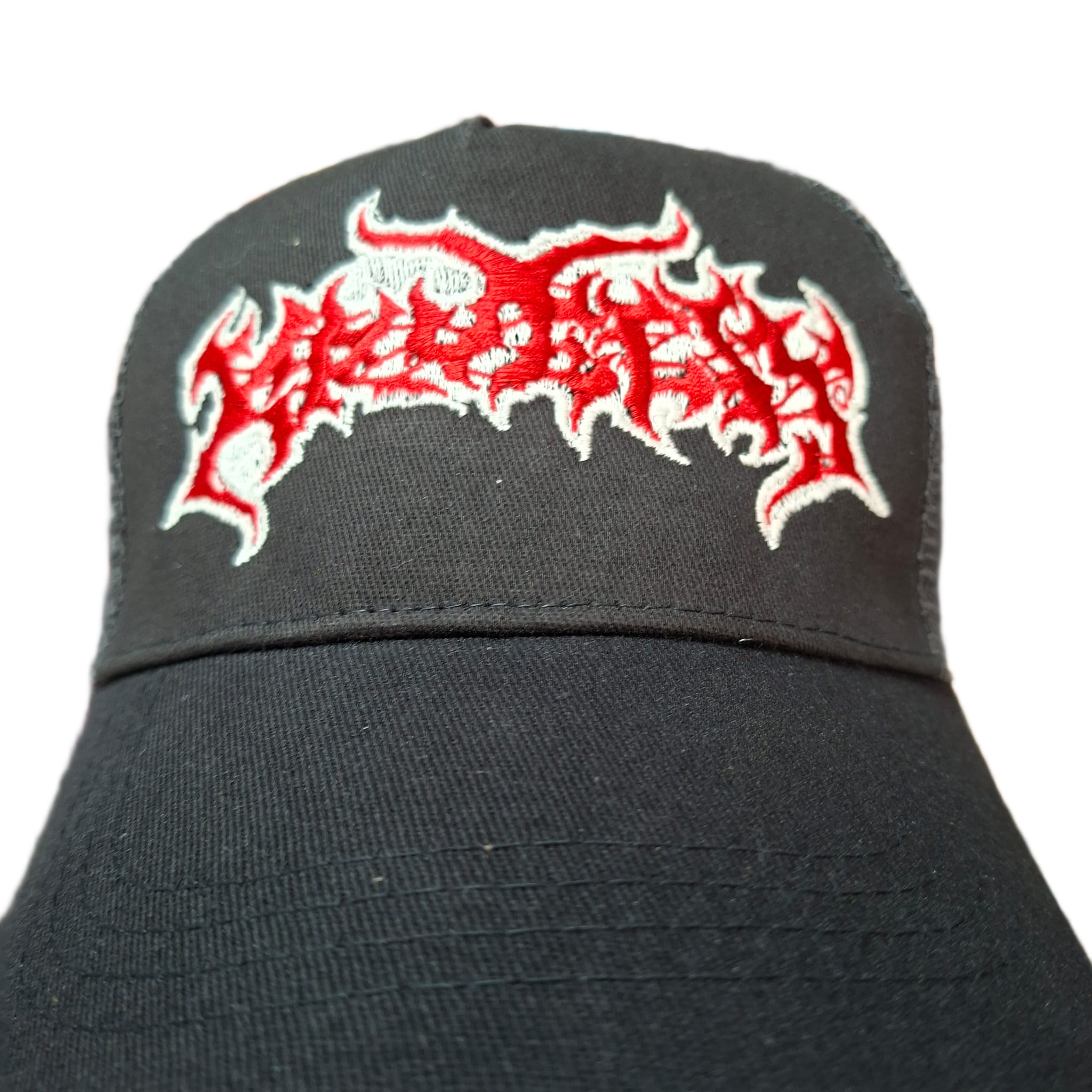 kruelty-logo-casquette-trucker-phosphorescente-hardcore image 2