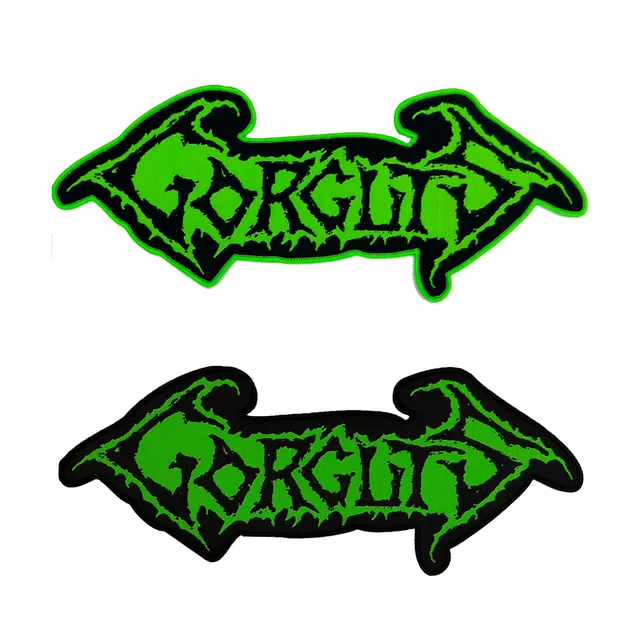 gorguts-logo-patch-tiss-oversize-bord-noir-30-cm image 1