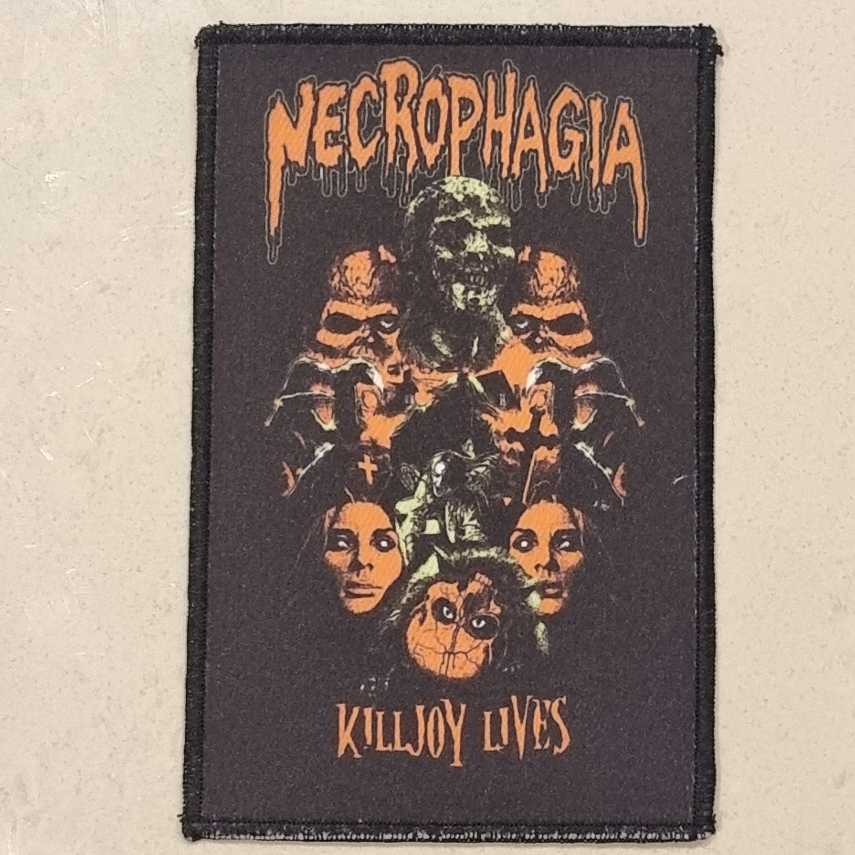 necrophagia-killjoy-lives-patch-cousu-death-metal image 1