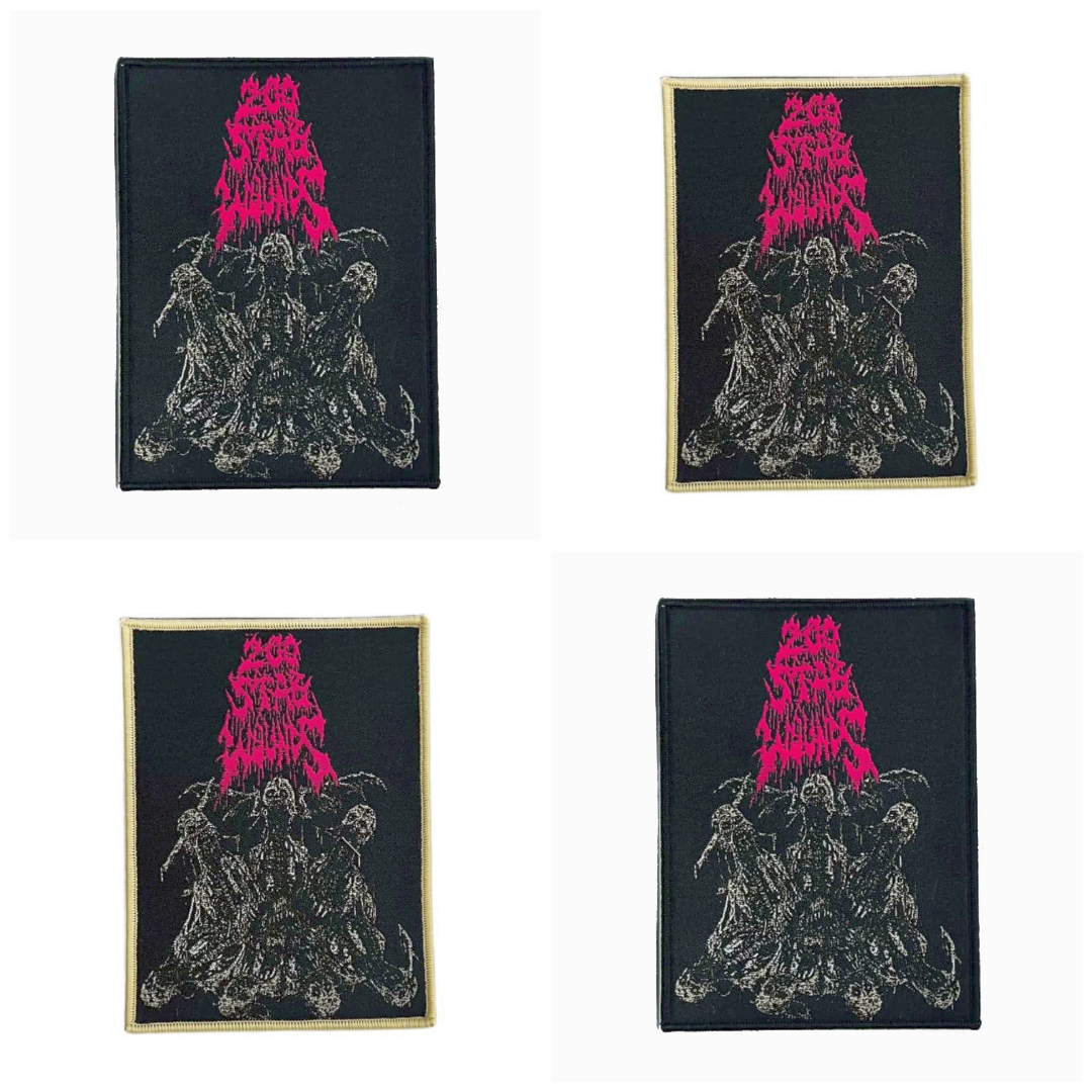 200-stab-wounds-wing-skulls-petit-patch-tiss-noir image 1