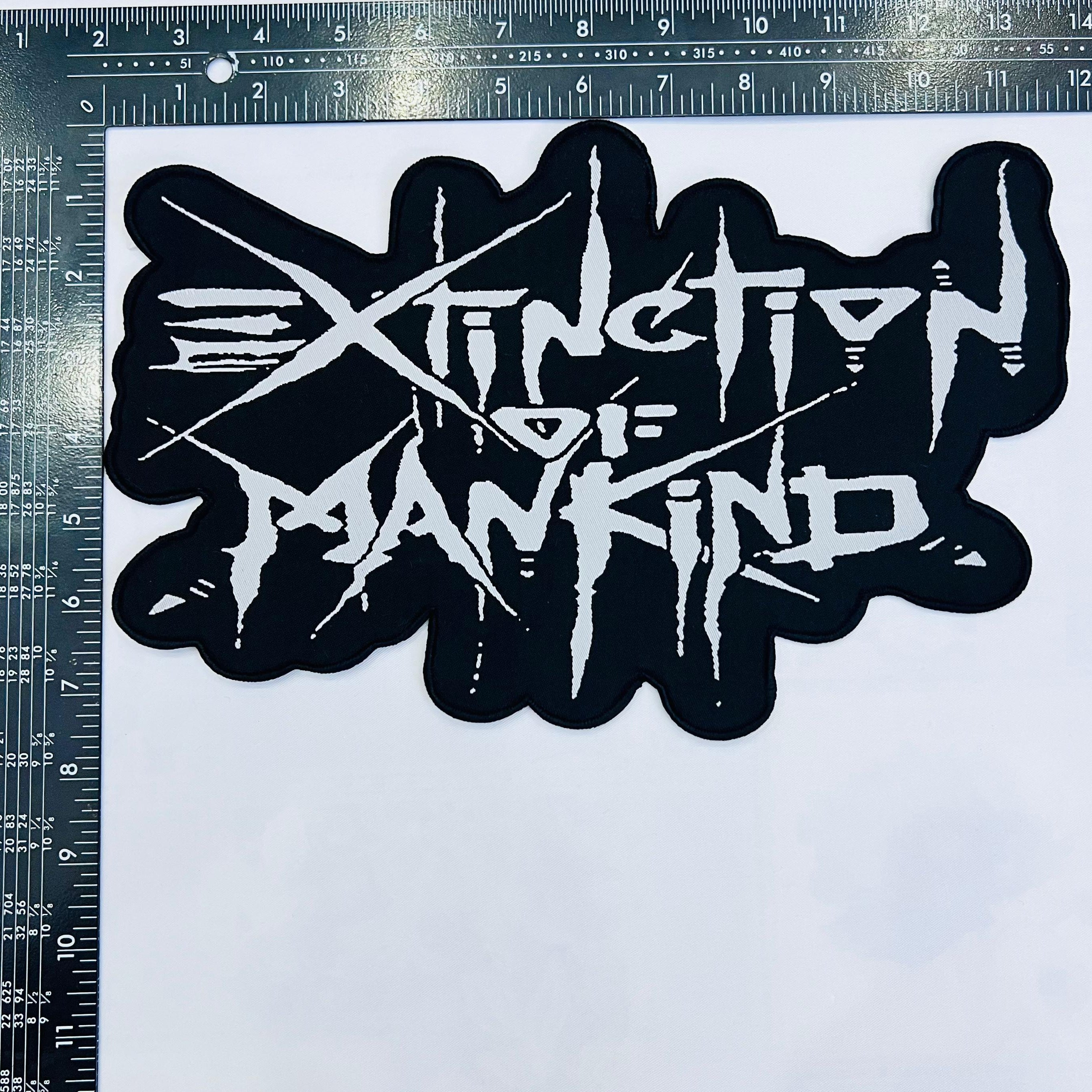 783punx-extinction-of-mankind-logo-patch-dos-xxl-30-cm-noir image 3