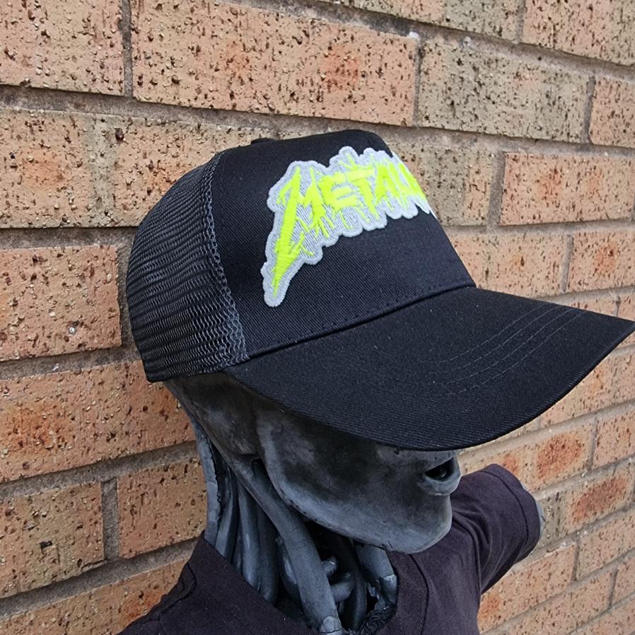 metallica-casquette-trucker-logo-splatter-phosphorescent-jaune image 4