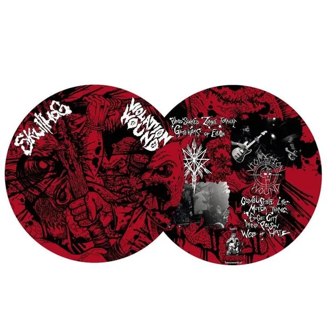 skullhog-violation-wound-split-vinyle-picture-lp image 1