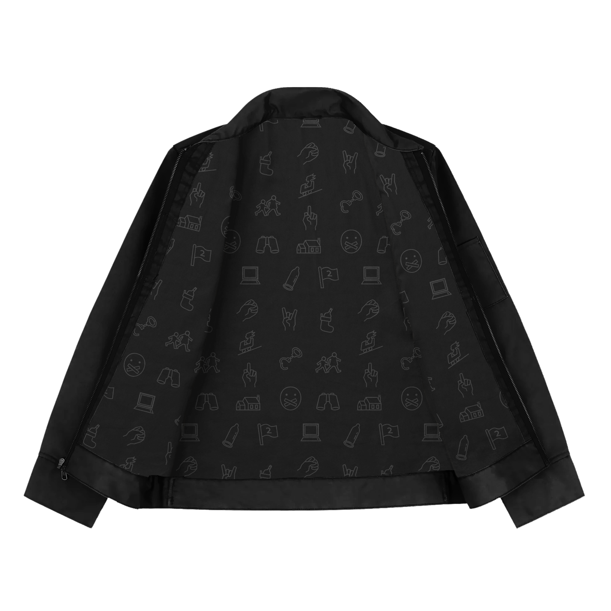 blink-182-toypaj-veste-workwear-noire-brod-e-unisexe image 3