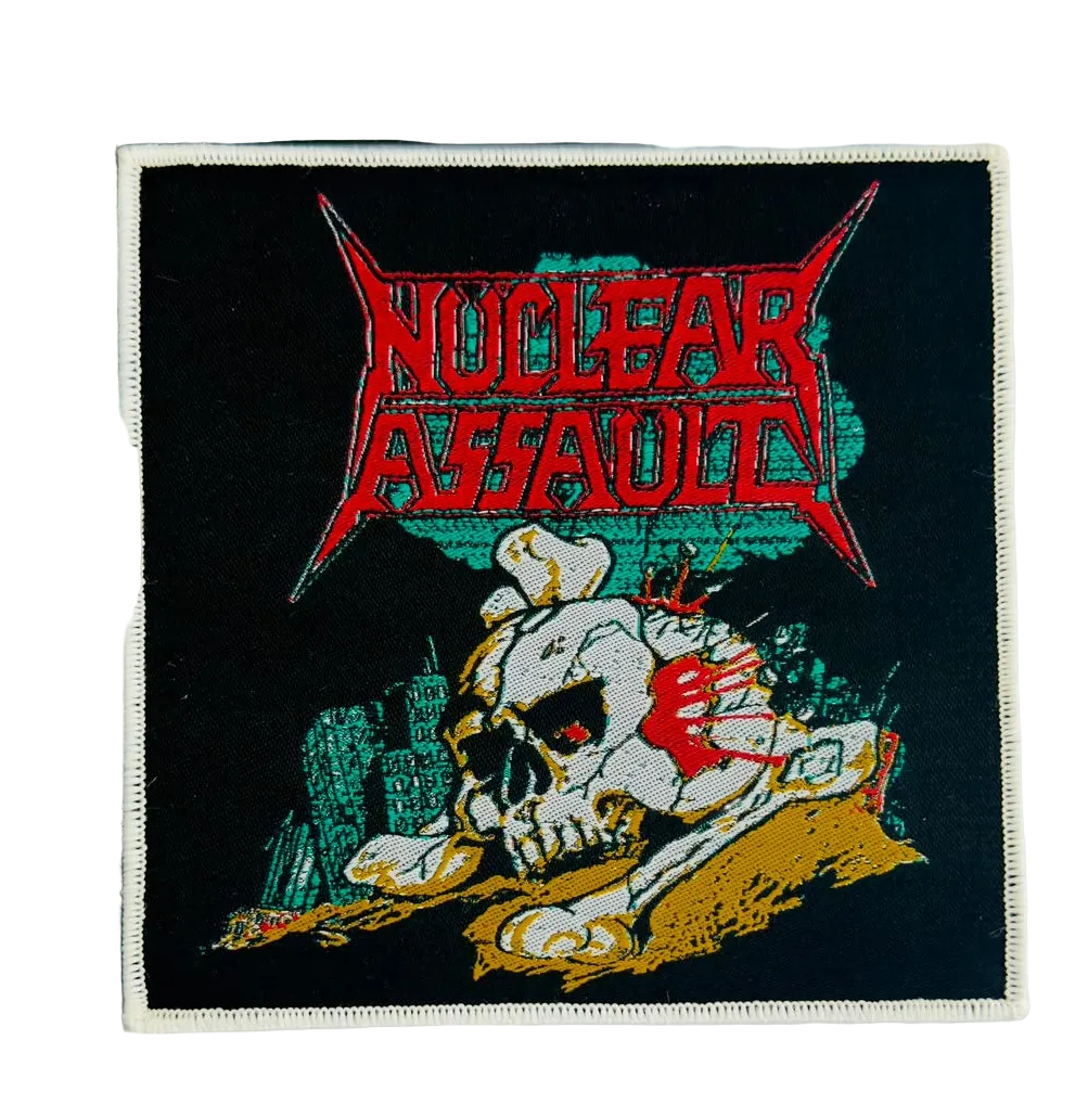 nuclear-assault-handle-with-care-1991-japan-tour-patch-tiss-bordure-noire image 4