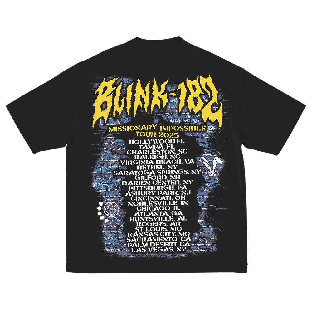 blink-182-mohawk-skeleton-t-shirt-tour-2025 image 2
