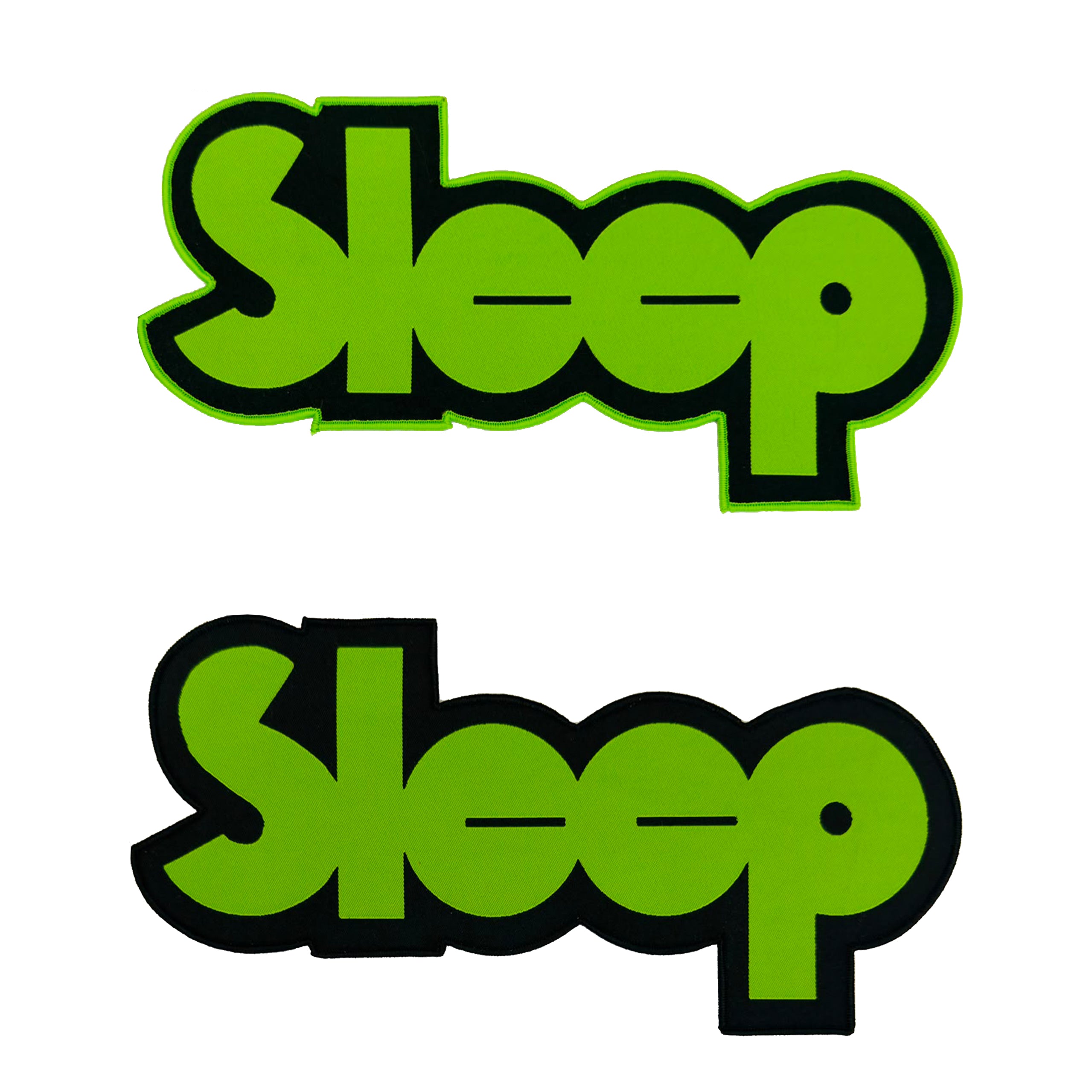 sleep-logo-patch-tiss-oversize-bordure-noire image 1