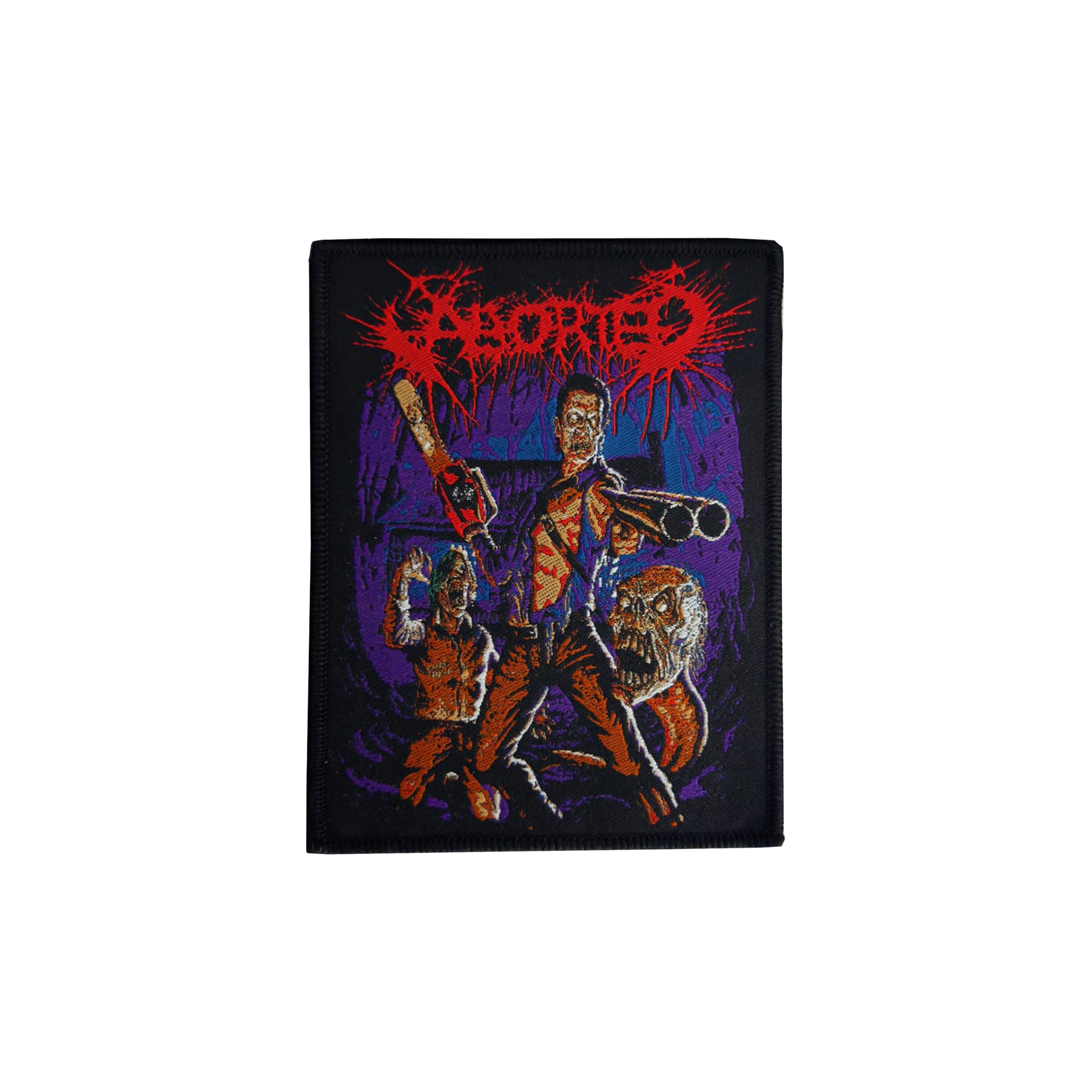783punx-aborted-the-necrotic-manifesto-patch-tiss-bordure-rouge image 4