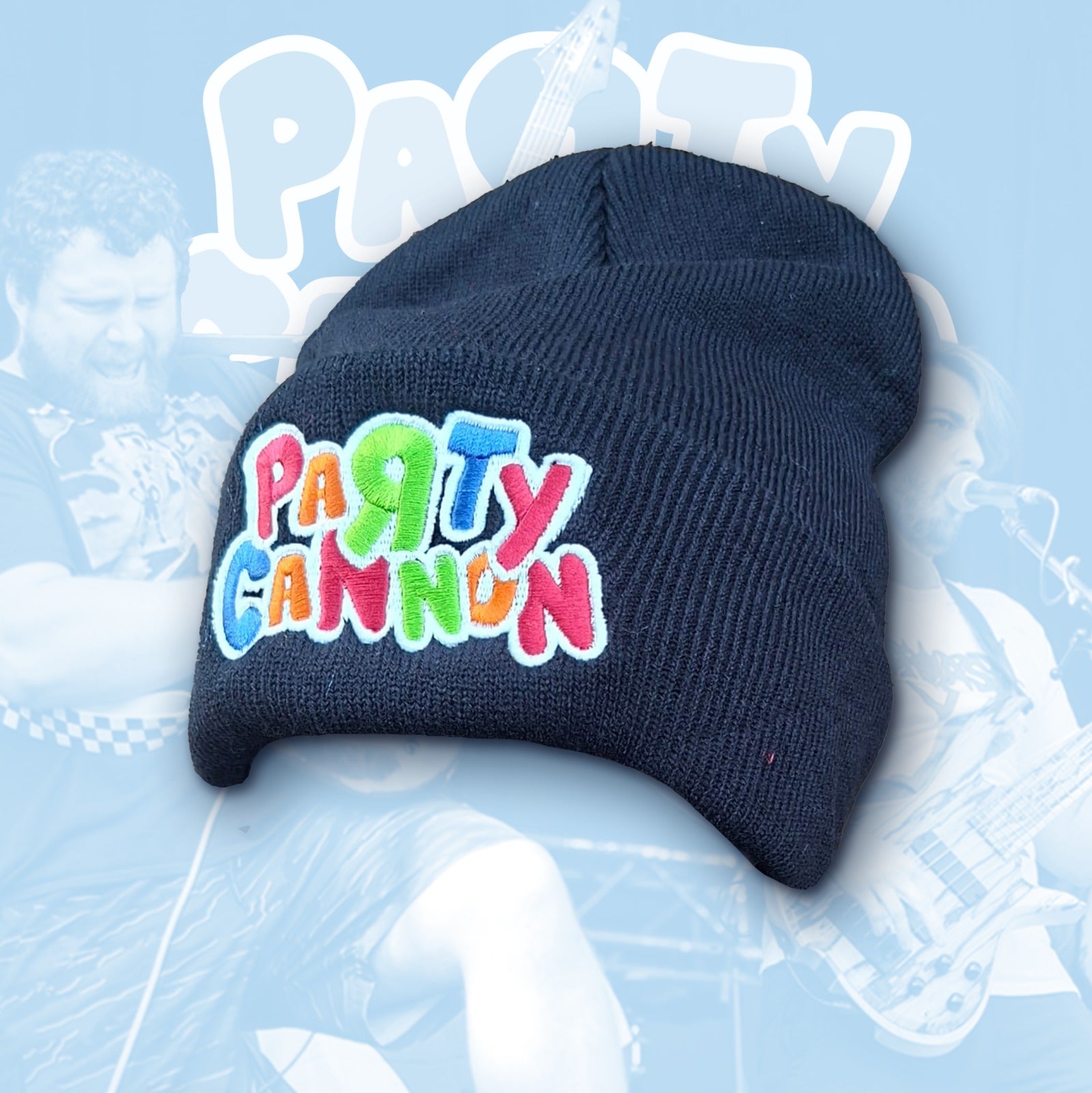 party-cannon-logo-bonnet-noir-phosphorescent-brod image 1