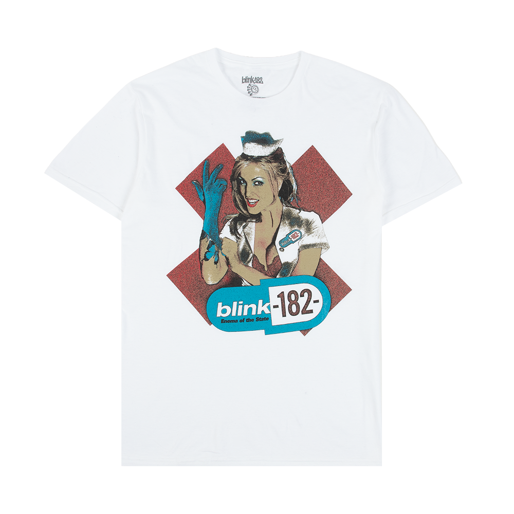 blink-182-enema-of-the-state-t-shirt-blanc-graphique image 1