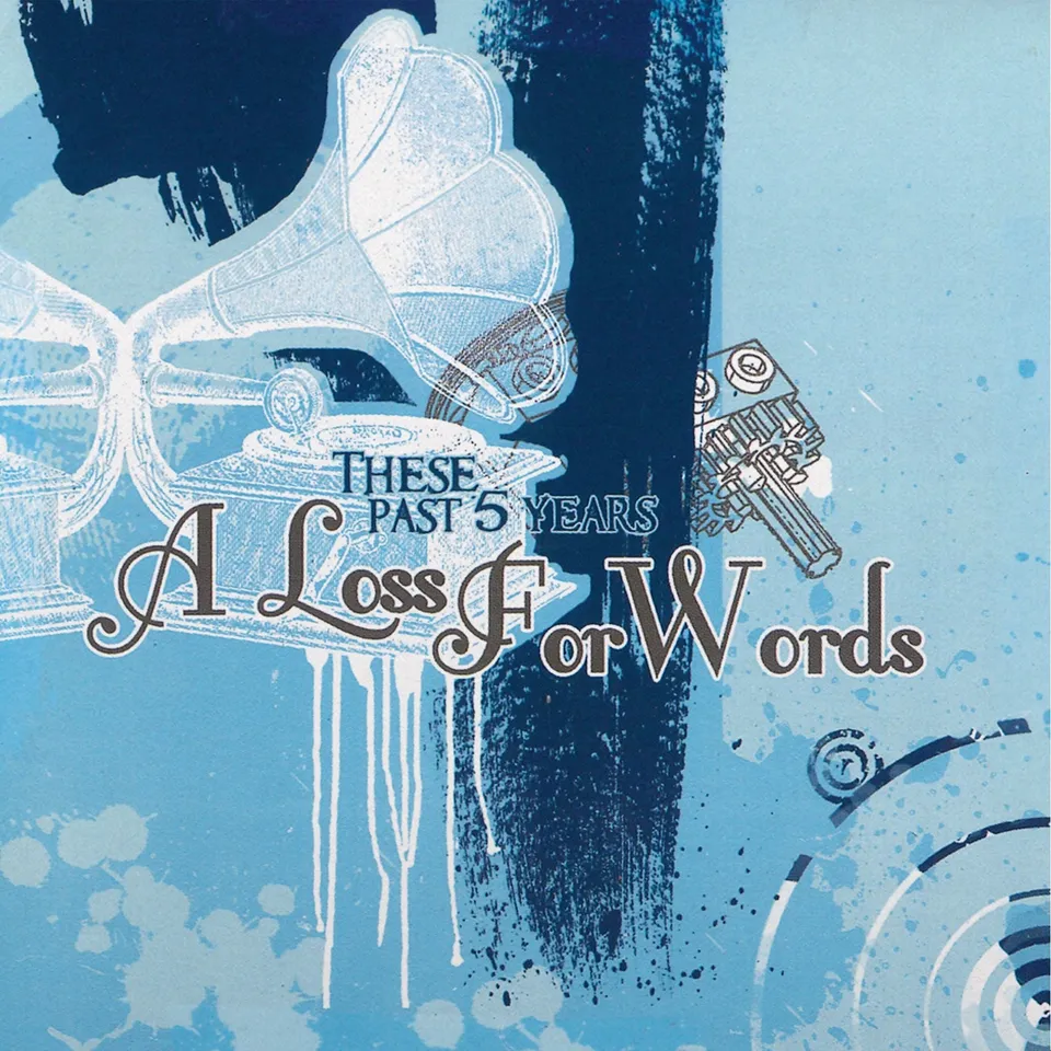 a-loss-for-words-these-past-five-years-vinyle-blanc-splatter-bleu image 1