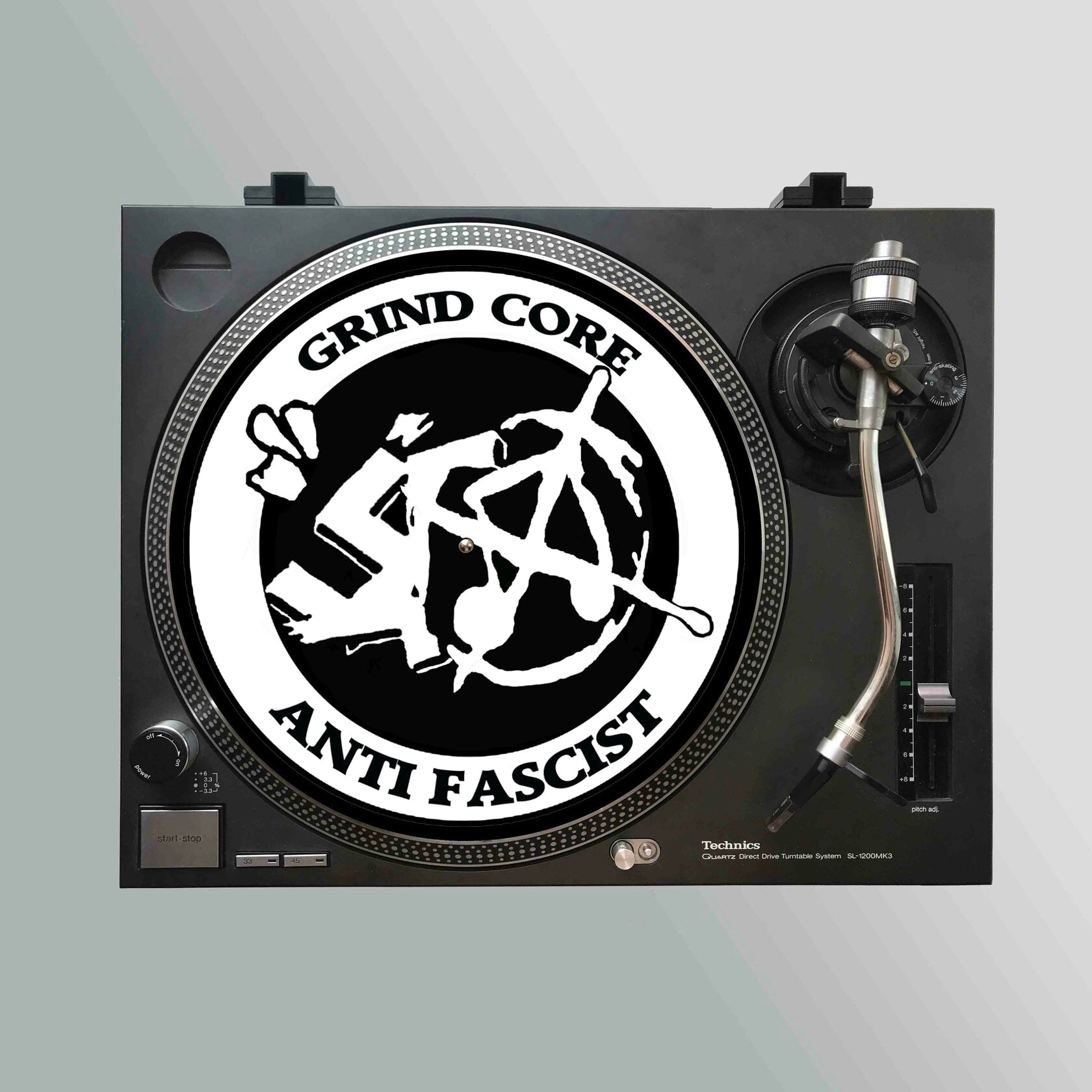 783punx-grindcore-antifascist-slipmat-vinyle-noir image 1