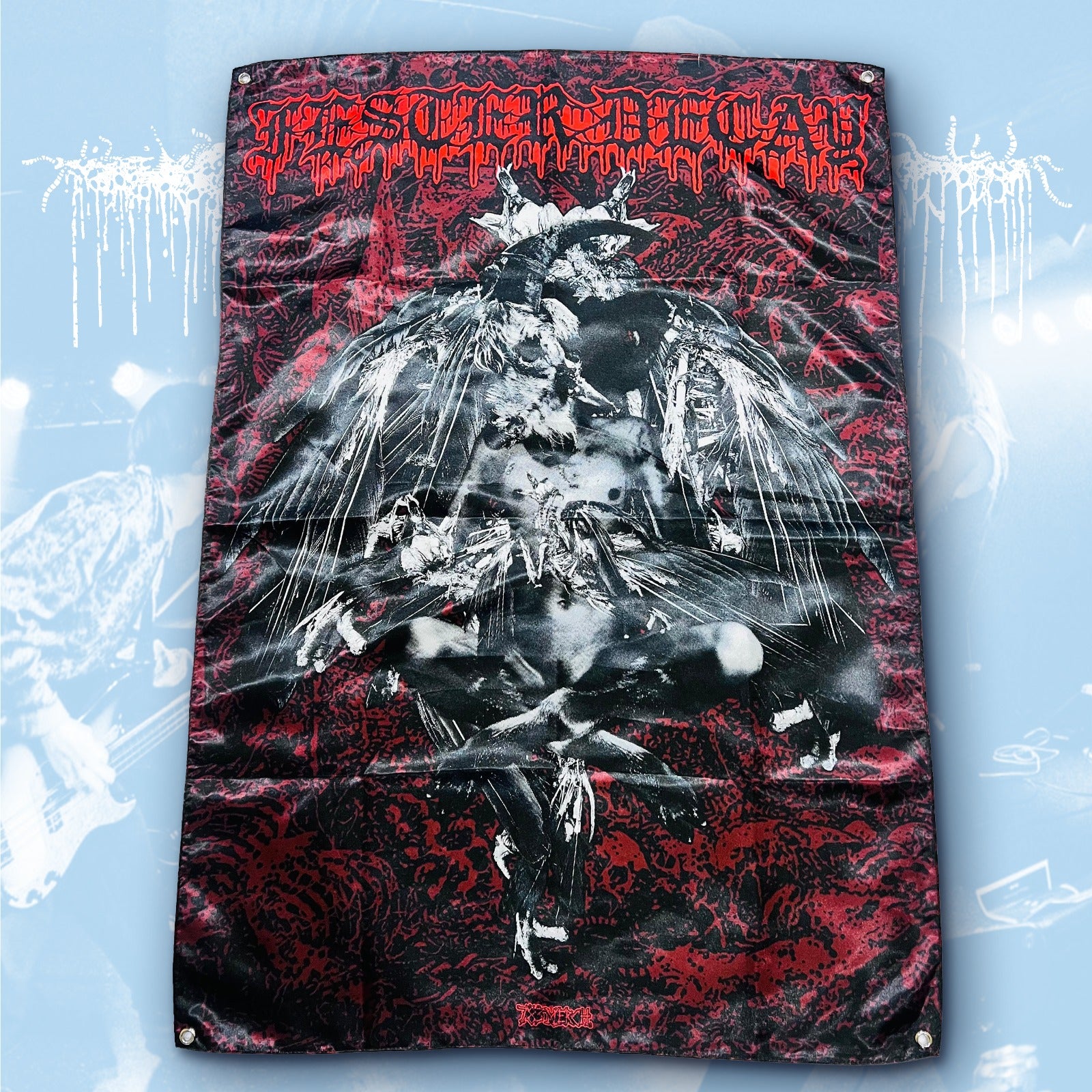 783punx-festerdecay-blessed-deformity-drapeau-mural-100x70cm image 1