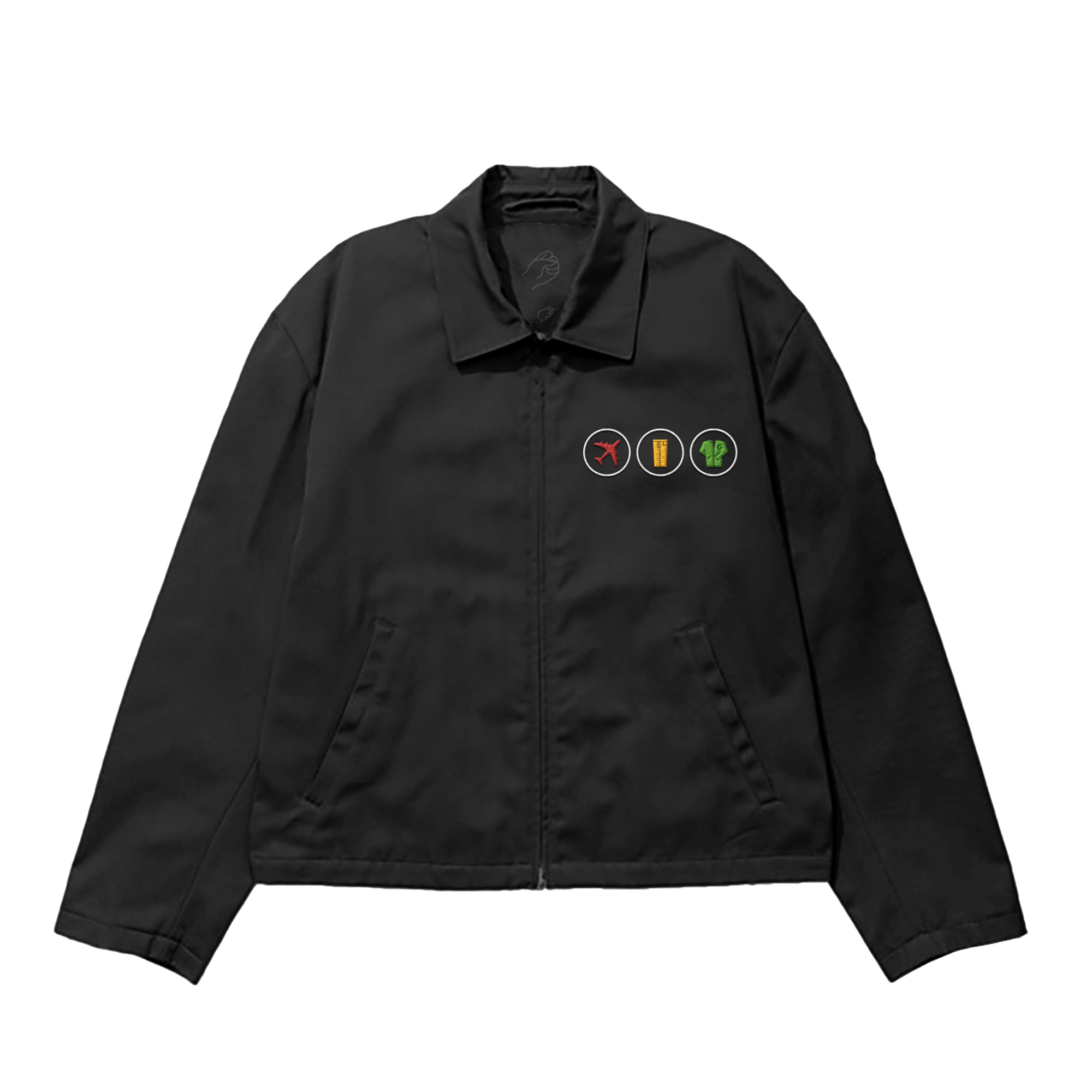 blink-182-toypaj-veste-workwear-noire-brod-e-unisexe image 1