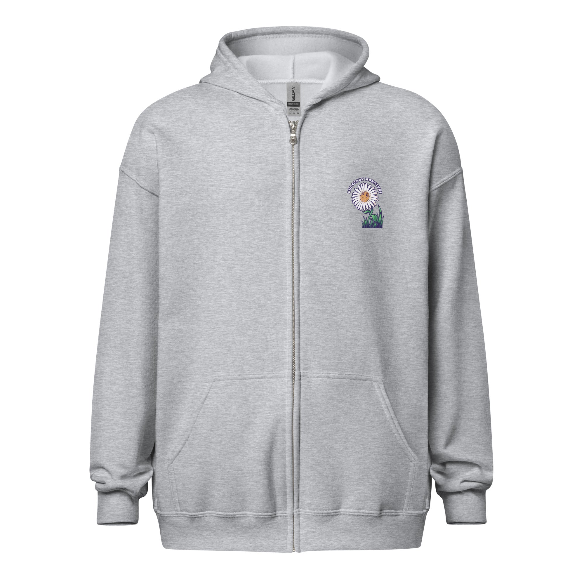 daisy-zip-hoodie-noir-coton-polaire-capuche-m image 3