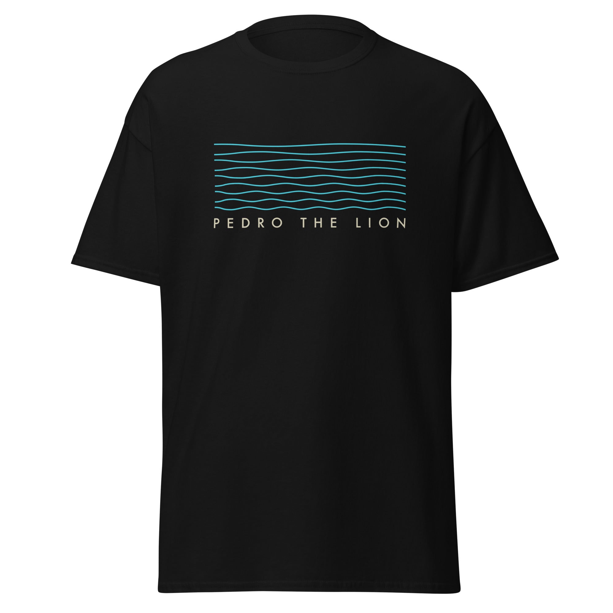 pedro-the-lion-waves-t-shirt-noir-coton-taille-l image 2