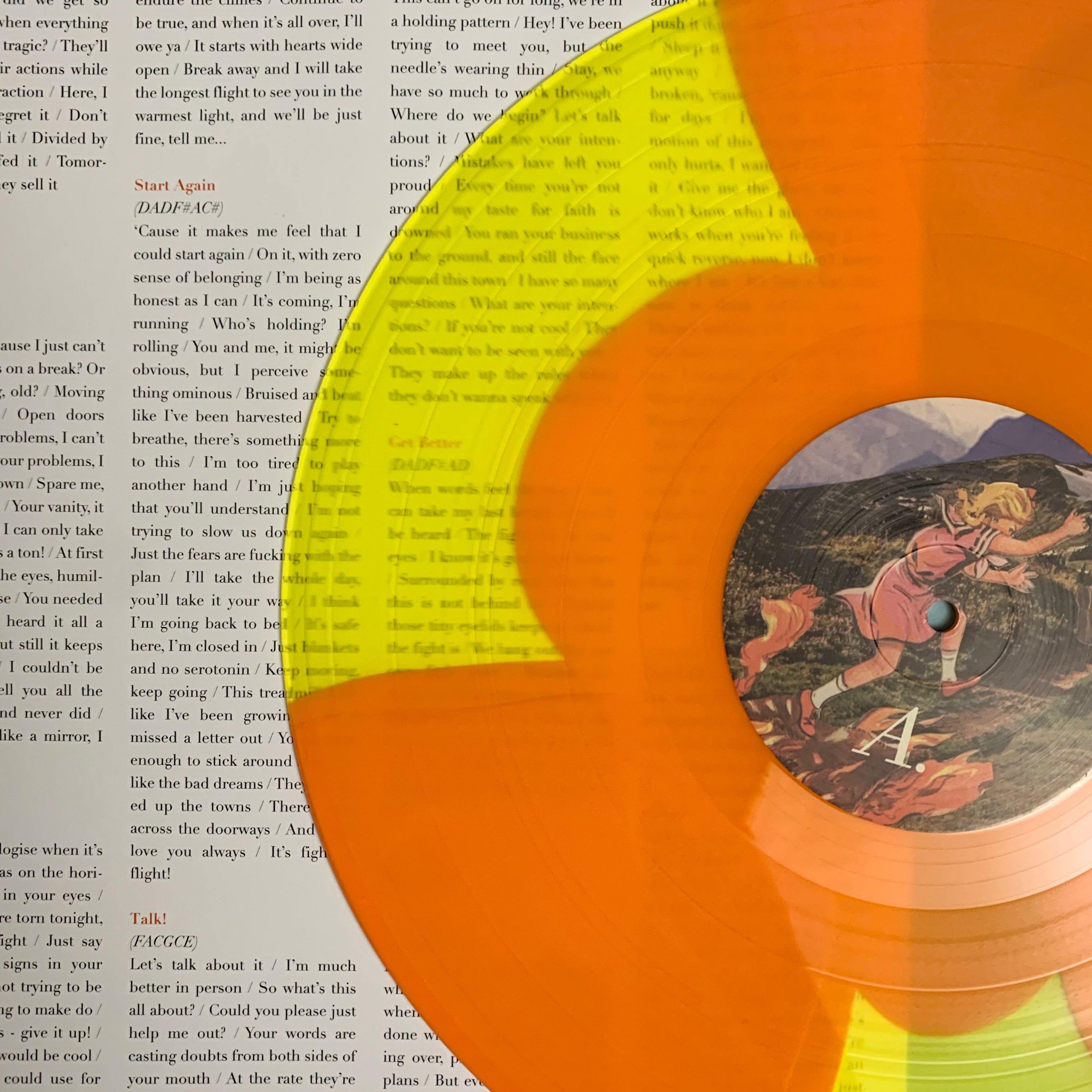 lakes-start-again-vinyle-jaune-orange-lp-emo image 4